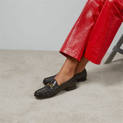 gucci calfskin horsebit platform loafers|gucci 1953 horsebit loafer women's.